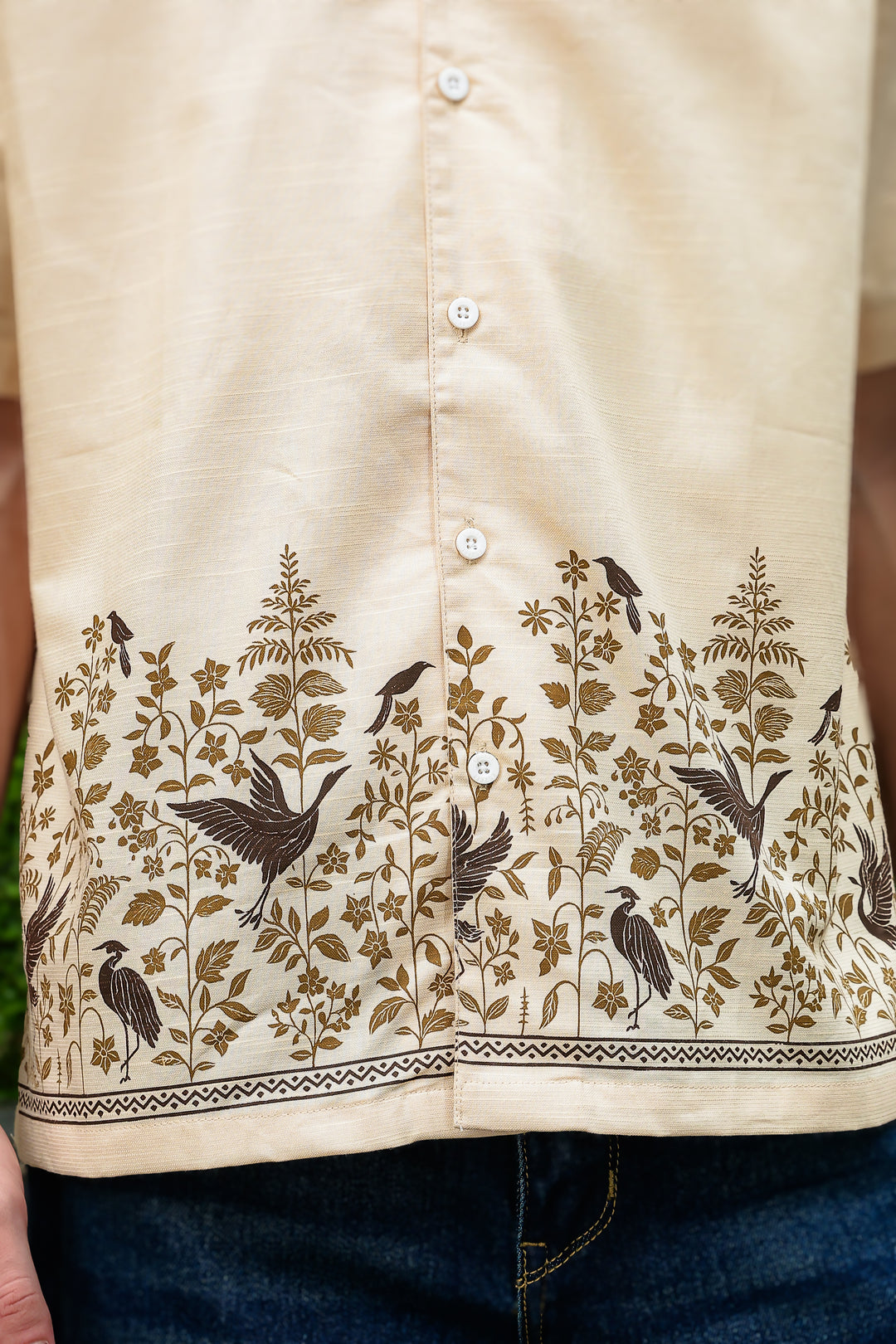 Classy Linen Printed Cuban shirt