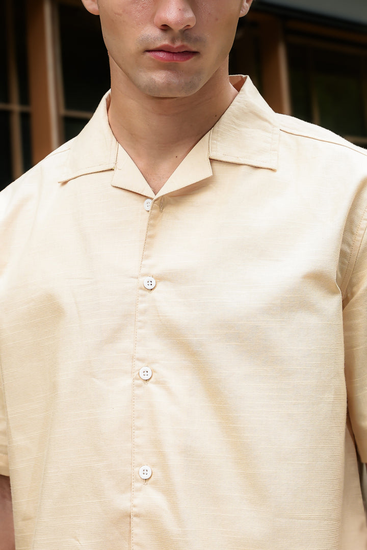 Classy Linen Printed Cuban shirt