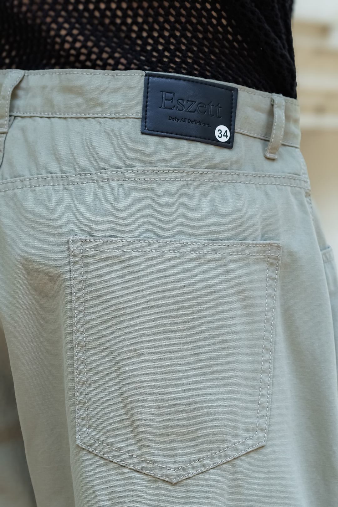 Mint Green Dyed Cargo Pants