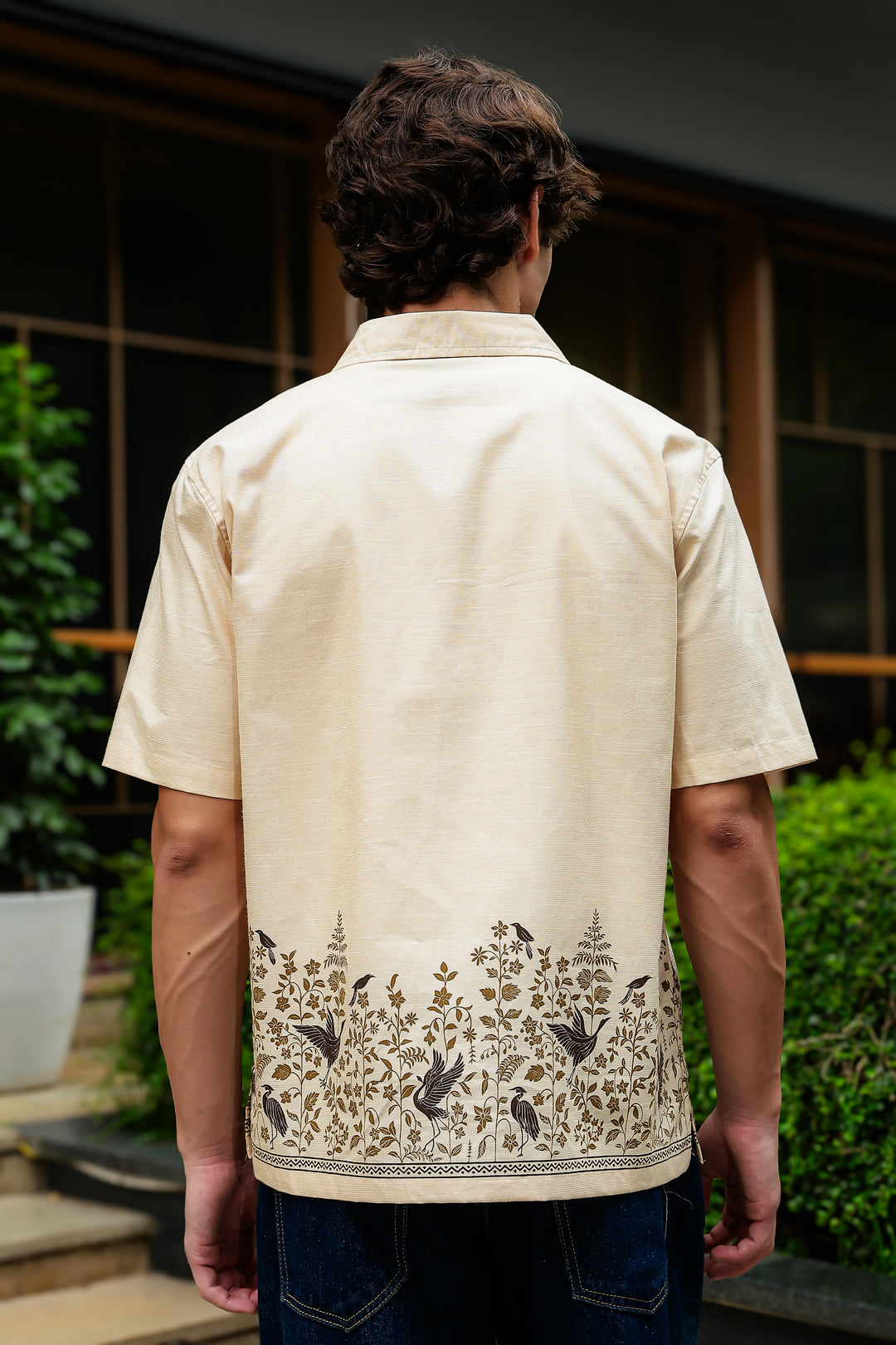 Classy Linen Printed Cuban shirt