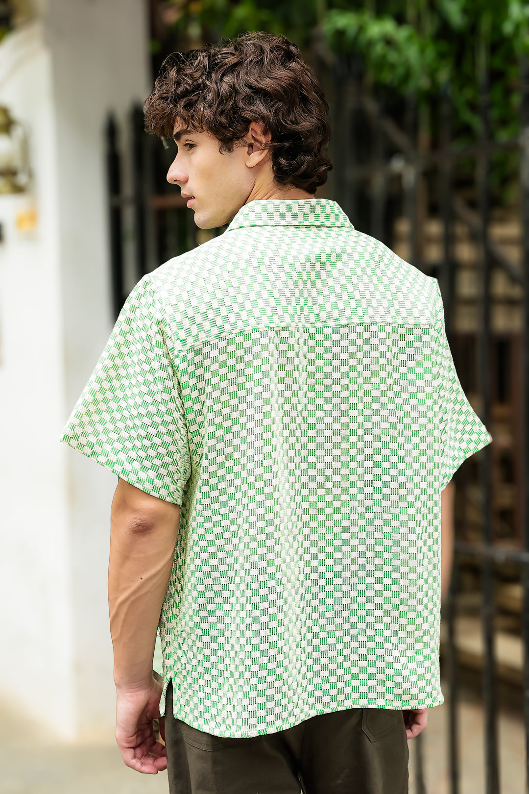 Short Sleeve: Greek Cubic Crochet Shirt