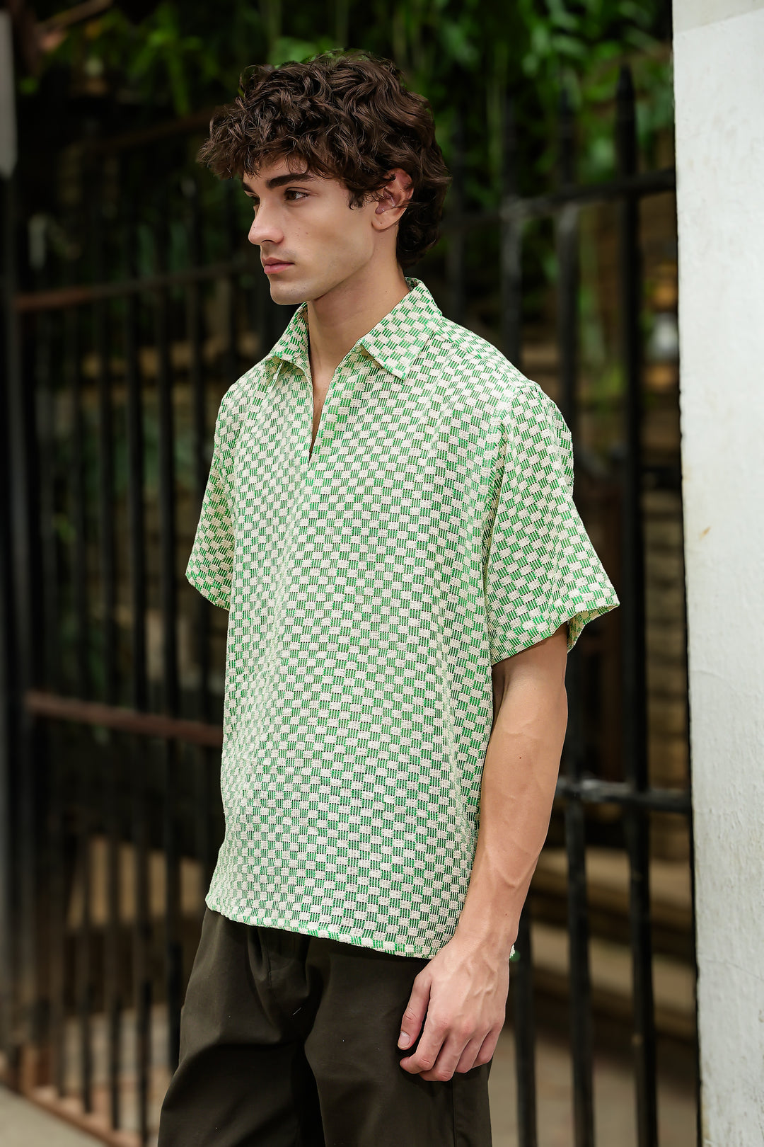 Short Sleeve: Greek Cubic Crochet Shirt