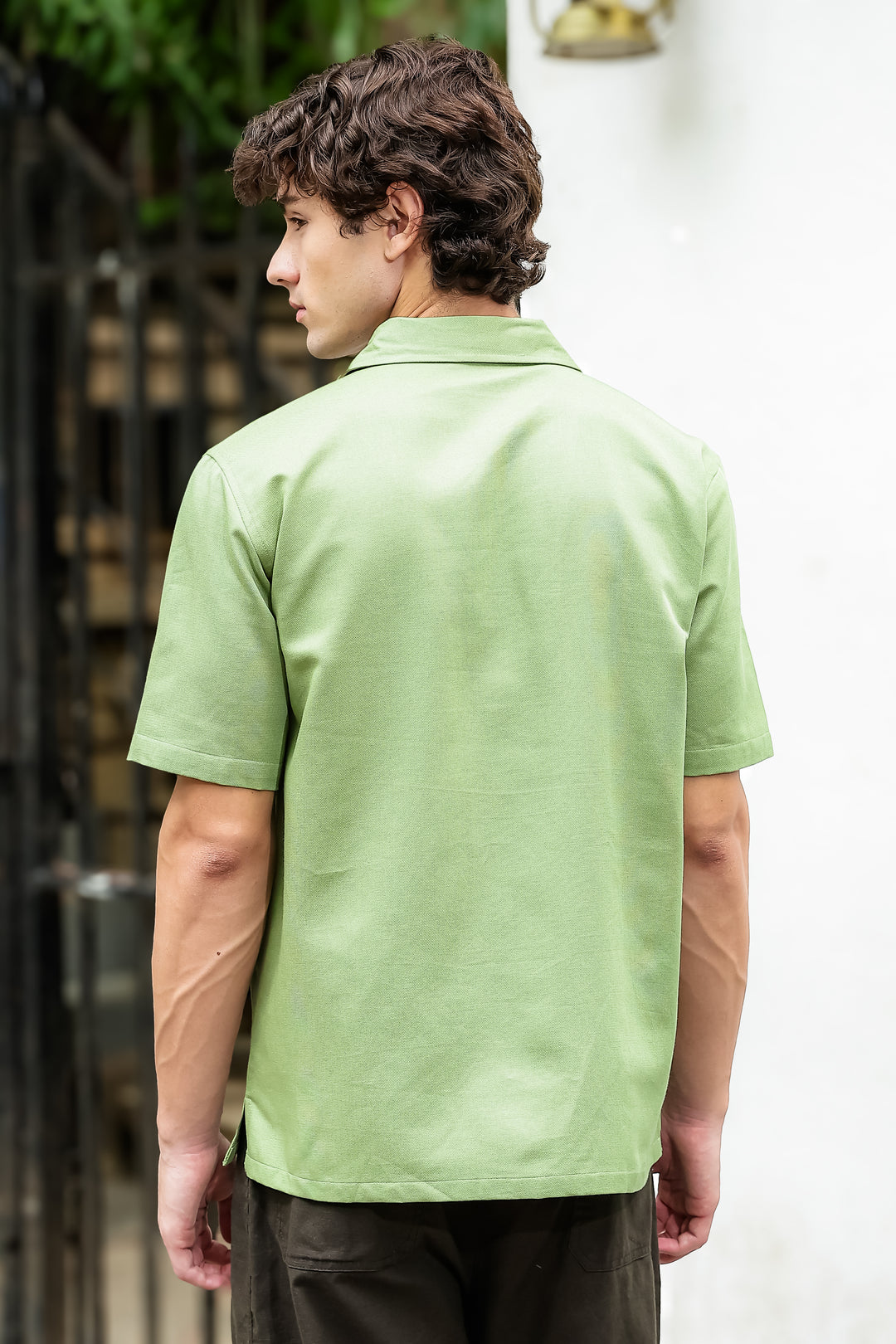 Blossoming Embroidery Cuban Shirt