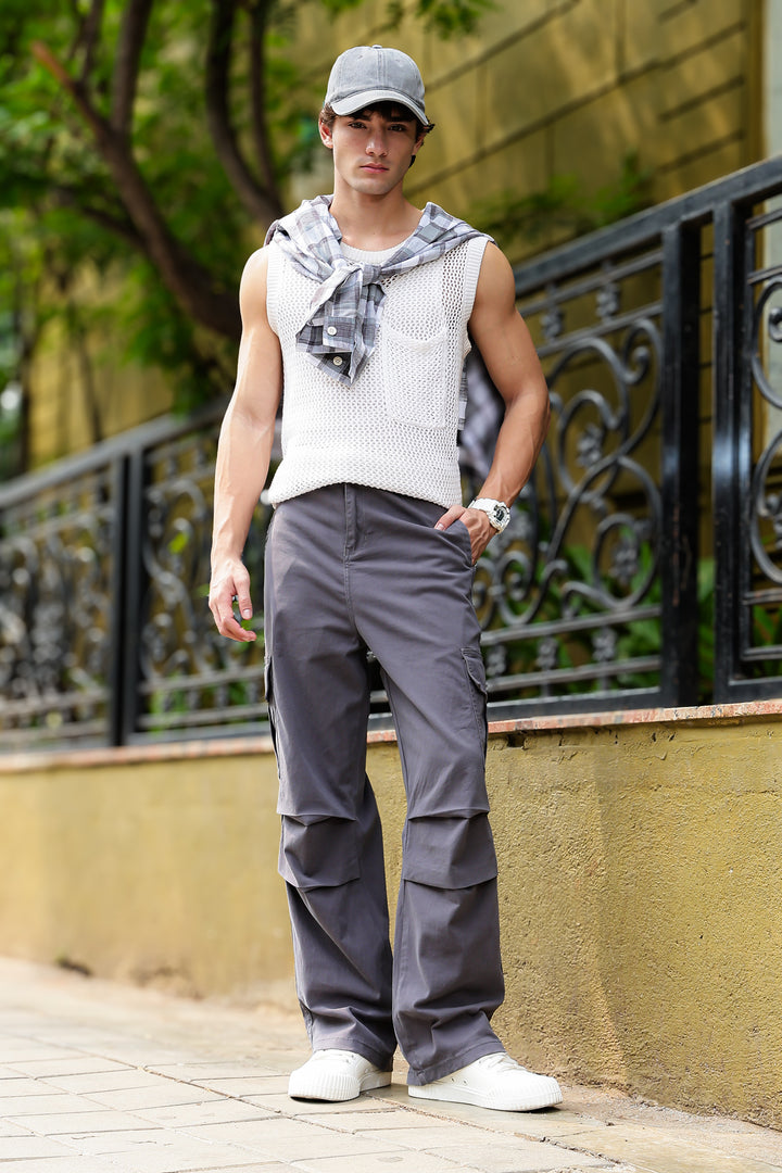 Parachute : Grey Baggy Cargo Pants