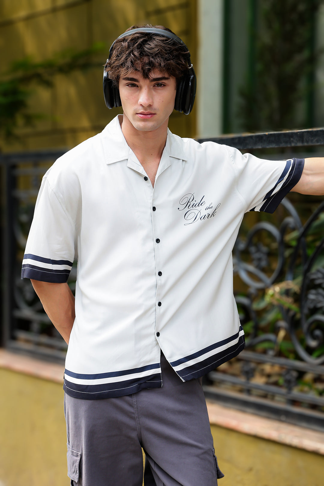 Ride the Dark: Oversized Boxy Shirt
