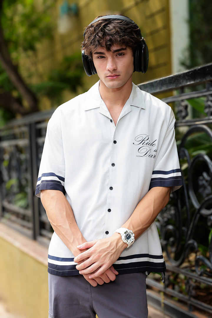 Ride the Dark: Oversized Boxy Shirt