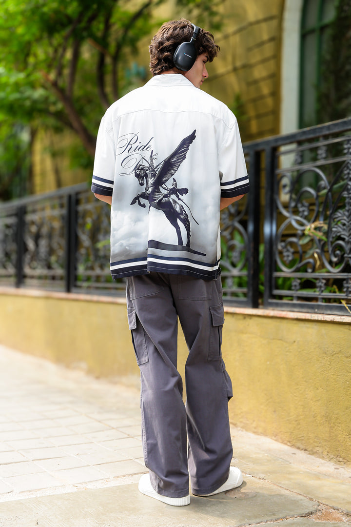Ride the Dark: Oversized Boxy Shirt