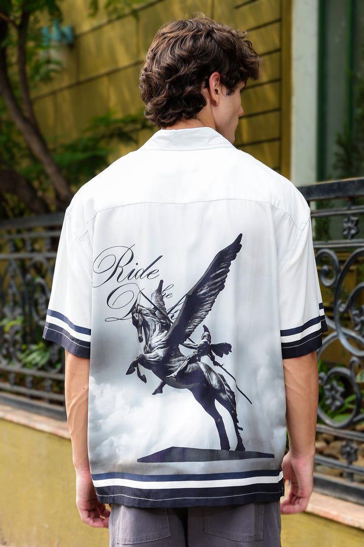 Ride the Dark: Oversized Boxy Shirt