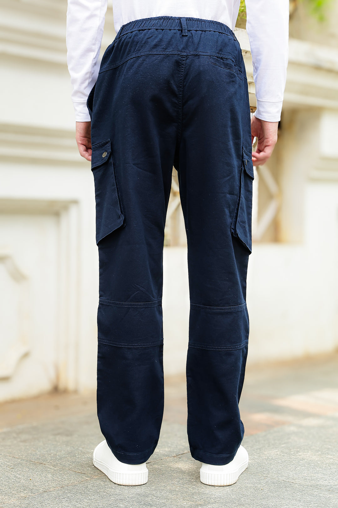 Combat : Navy Regular Fiit Cargo Pants