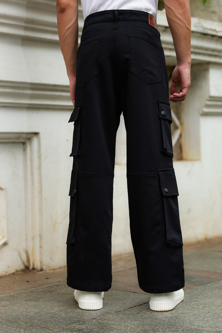 Classic: Black Twill Cargo Pants