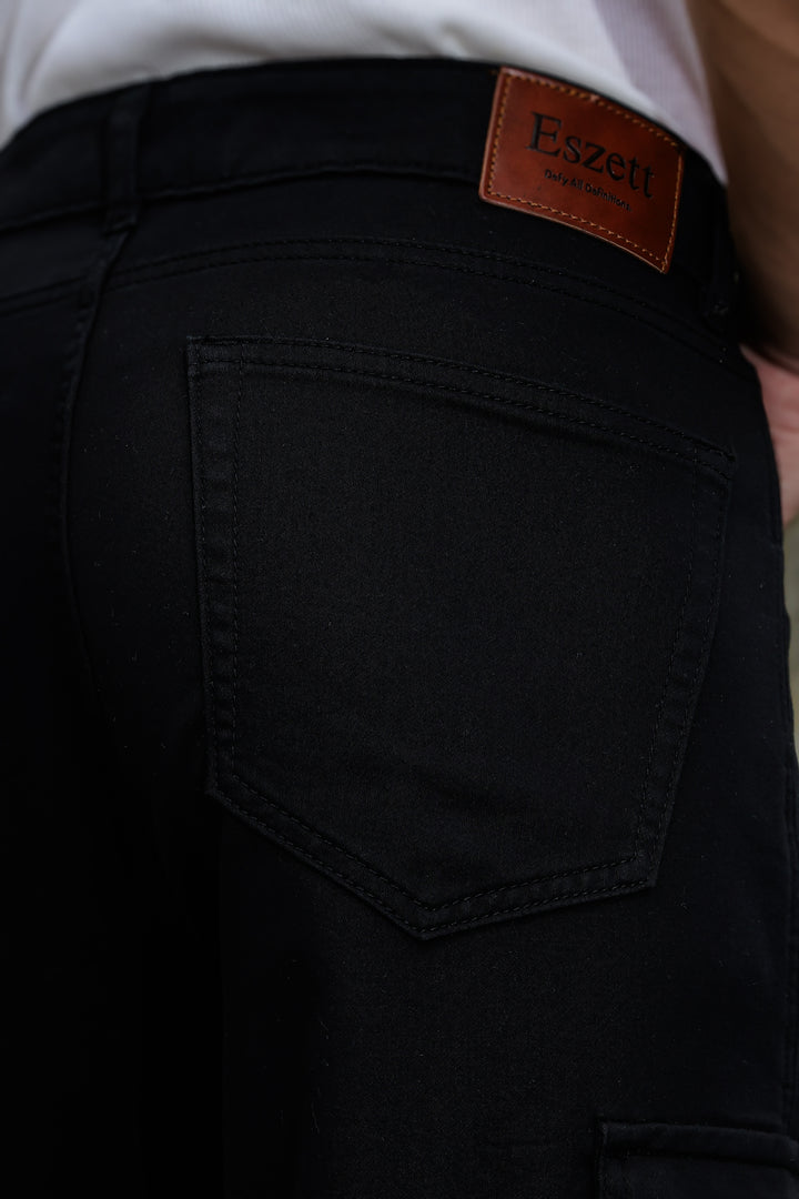 Classic: Black Twill Cargo Pants