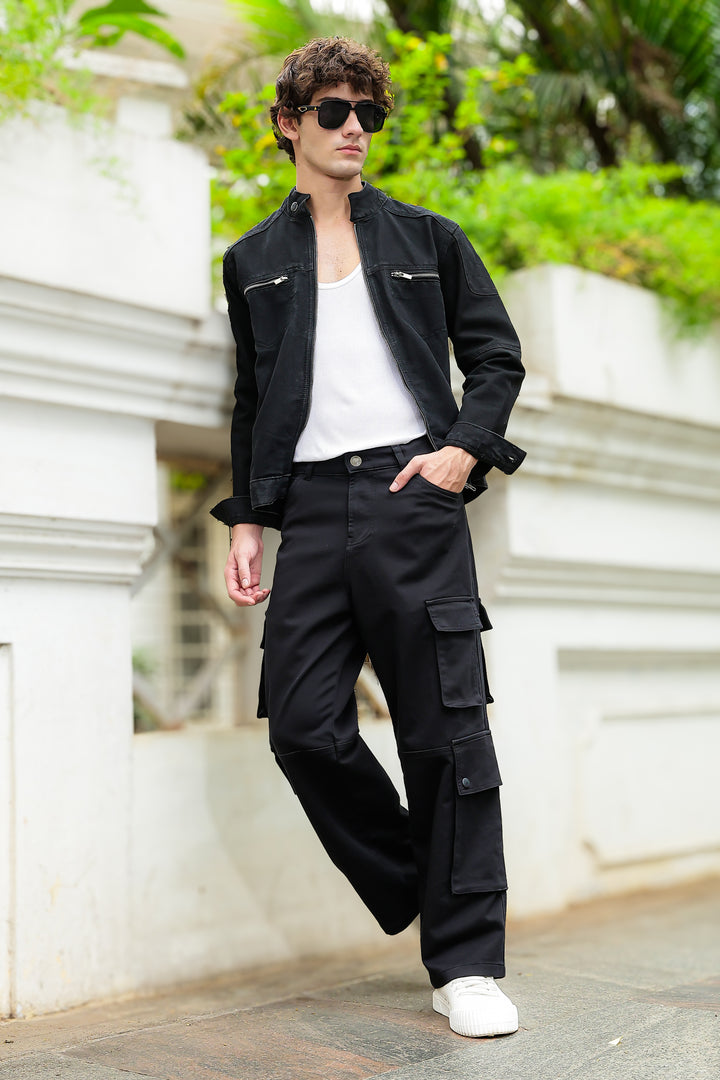 Classic: Black Twill Cargo Pants
