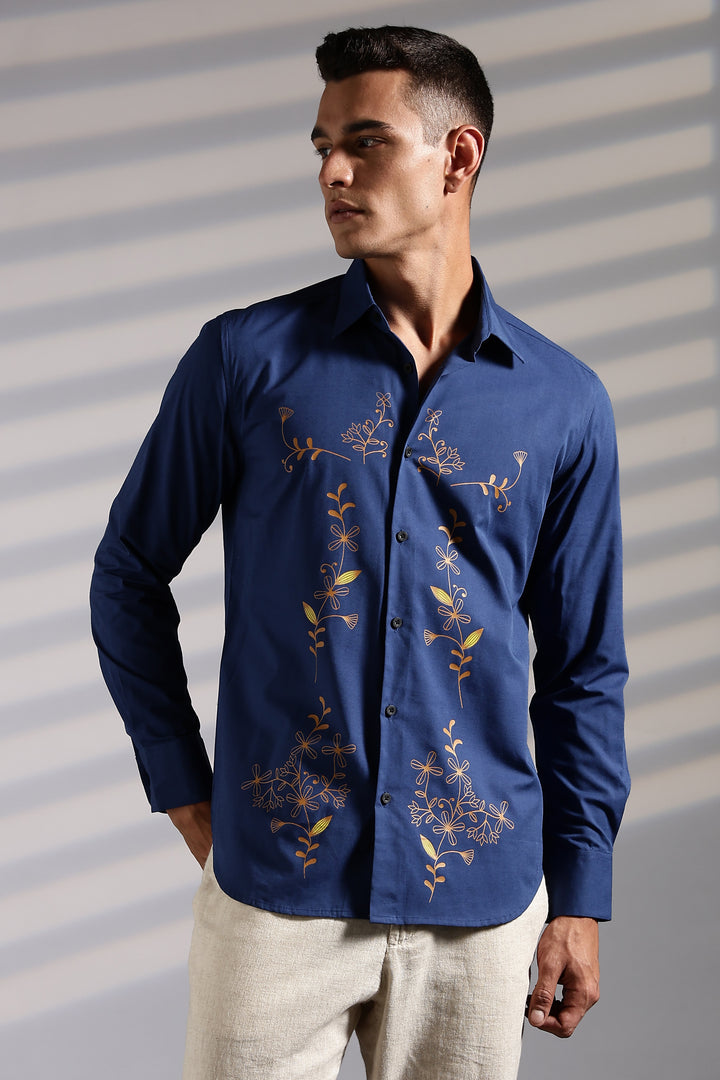 Isolated Navy Shirt