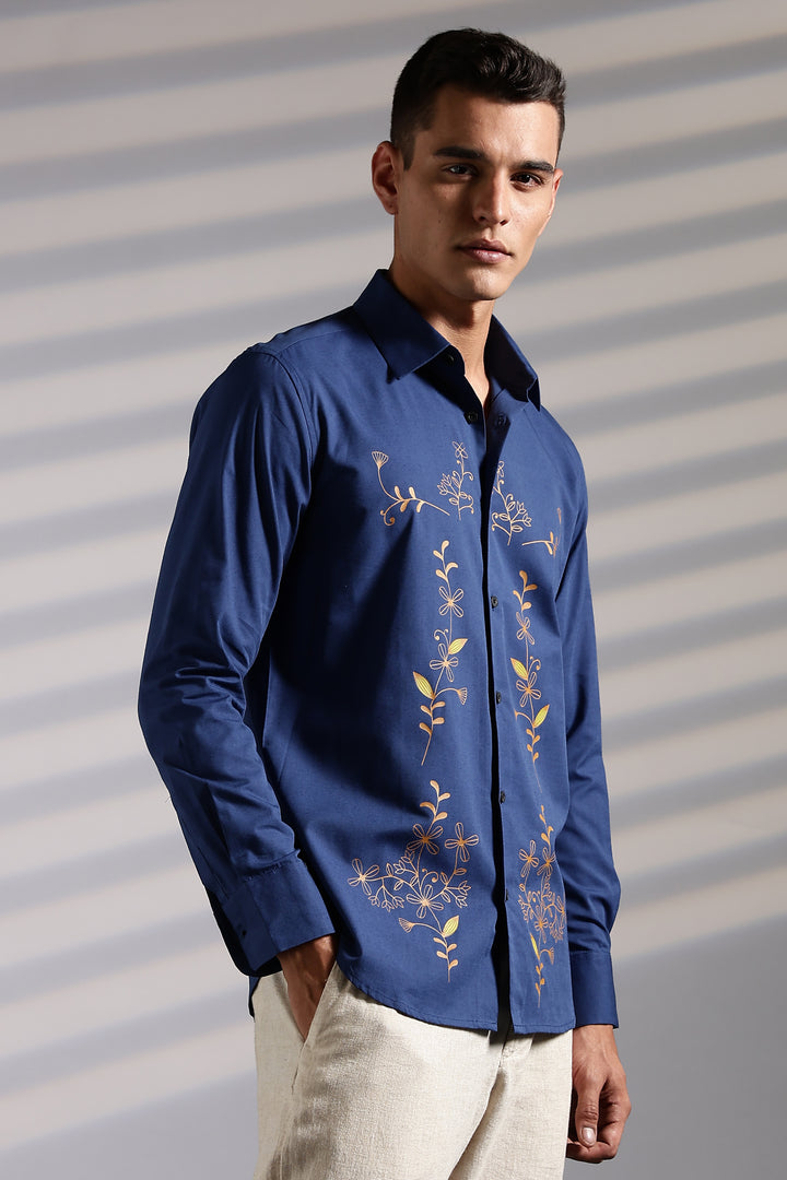 Isolated Navy Shirt
