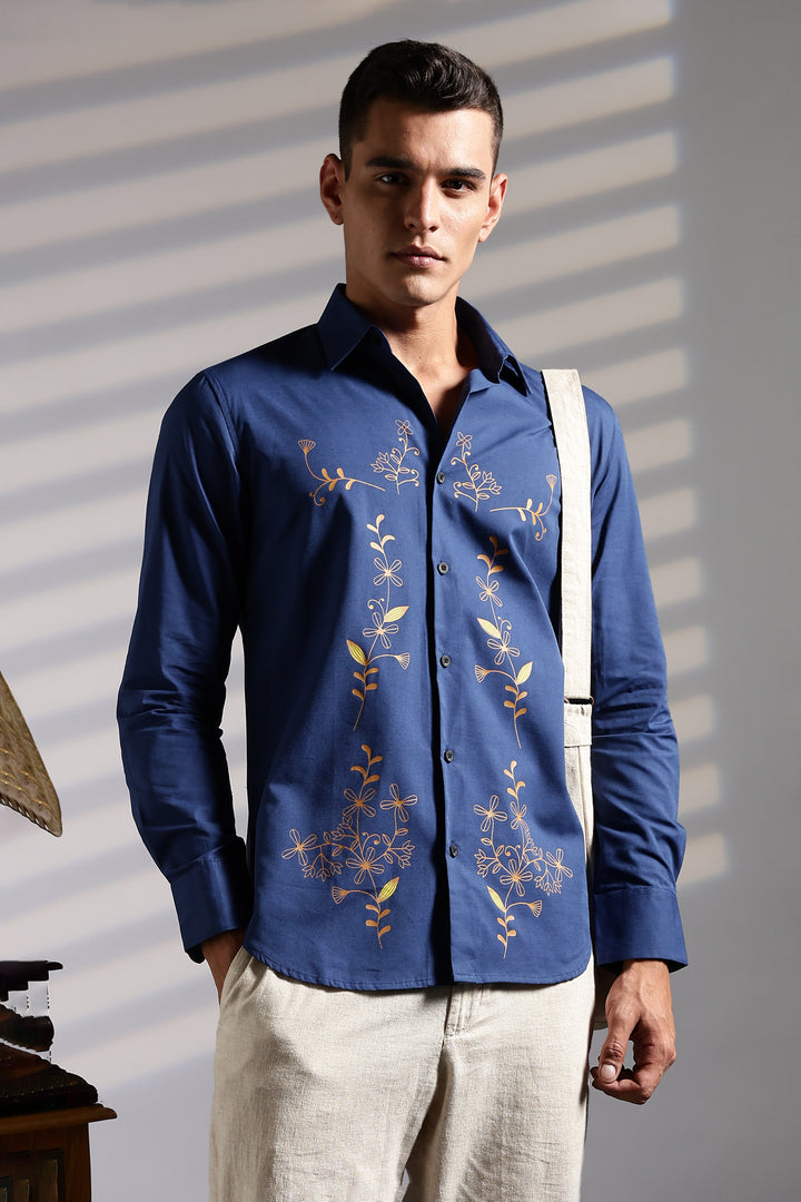 Isolated Navy Shirt
