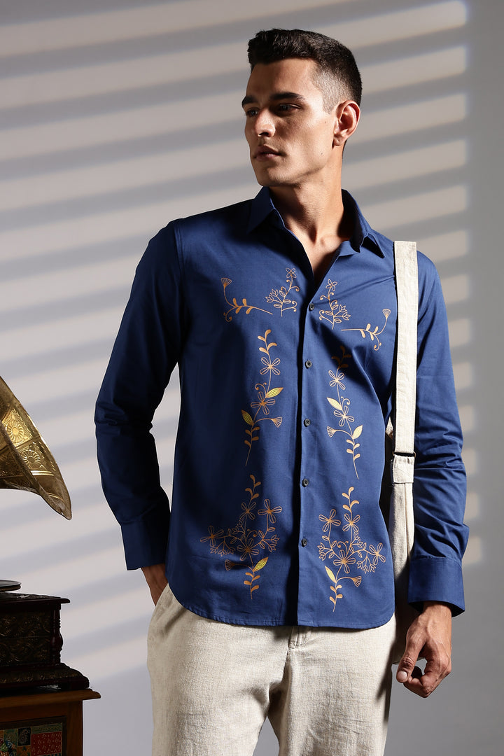 Isolated Navy Shirt