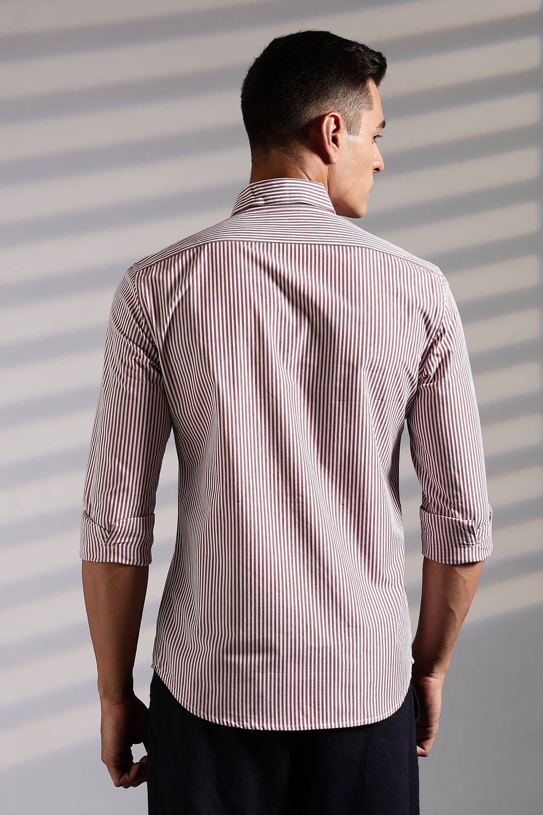 Sand Clock: Embroidery Stripes Shirt