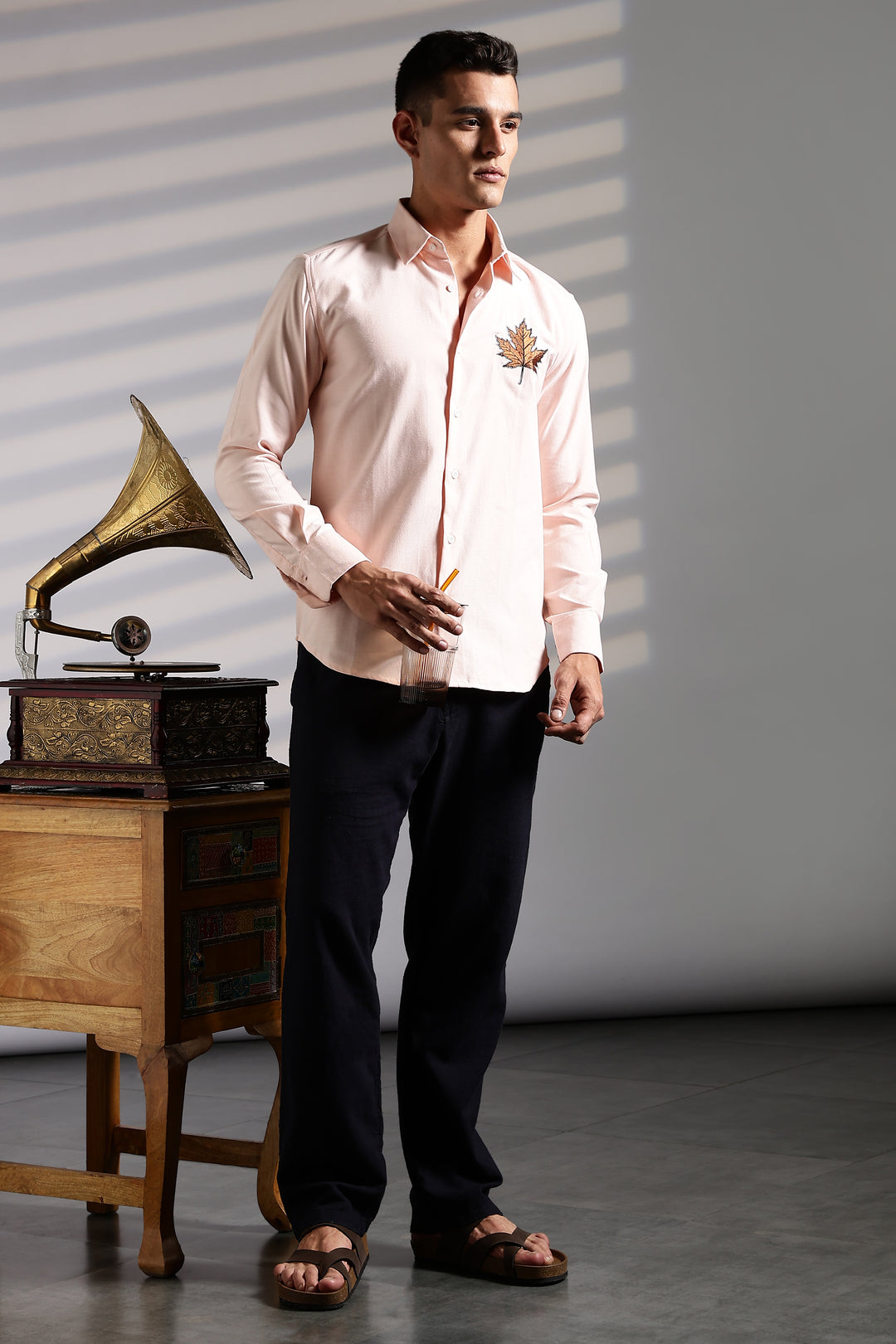 Maple Embroidery Shirt