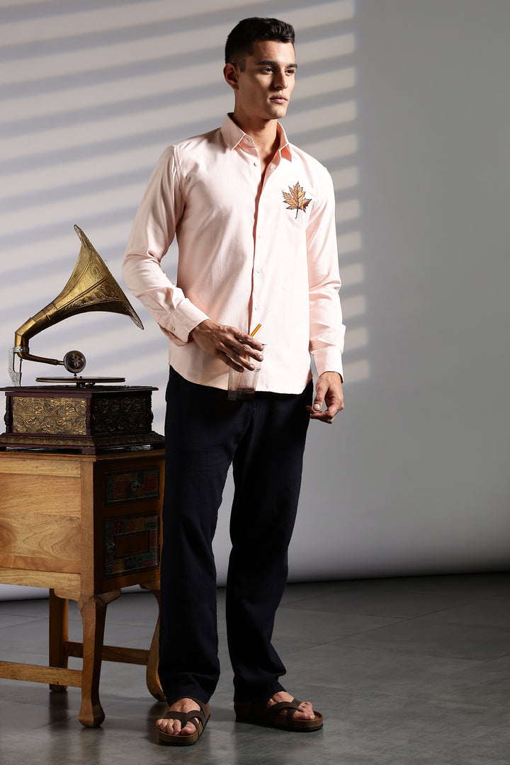 Maple Embroidery Shirt