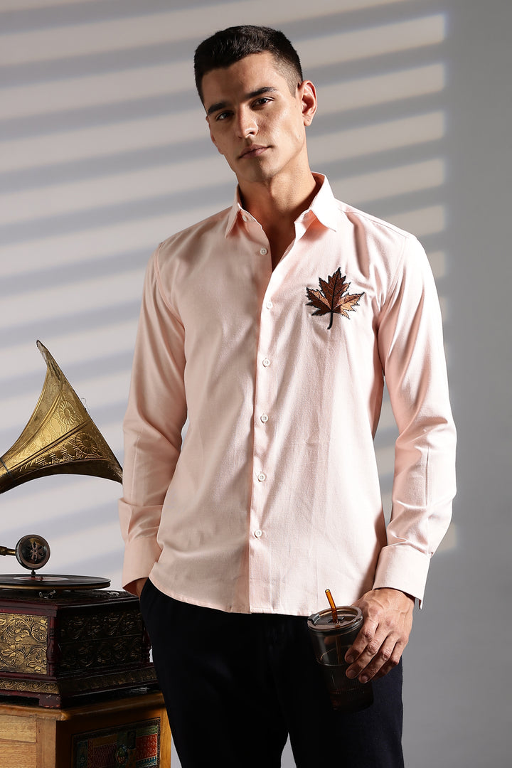 Maple Embroidery Shirt