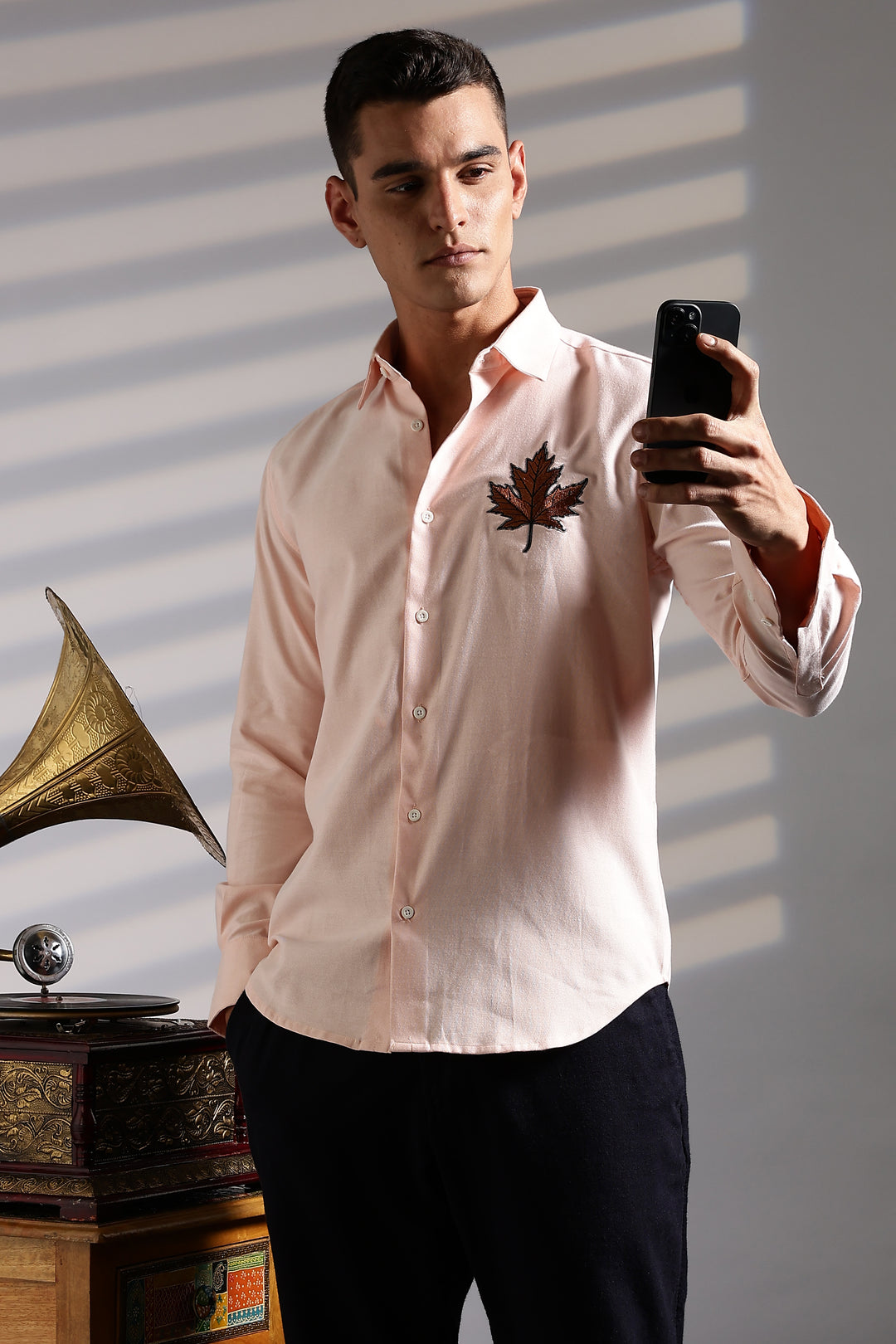 Maple Embroidery Shirt