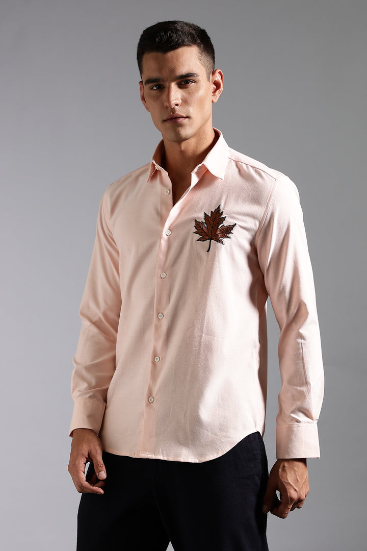 Maple Embroidery Shirt