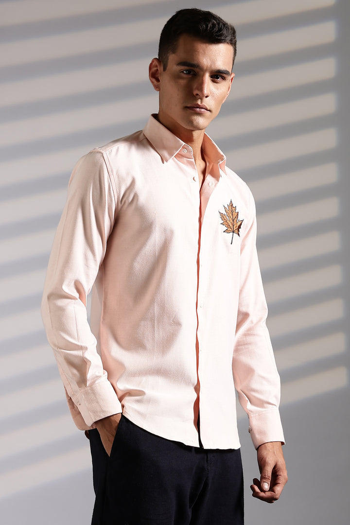 Maple Embroidery Shirt