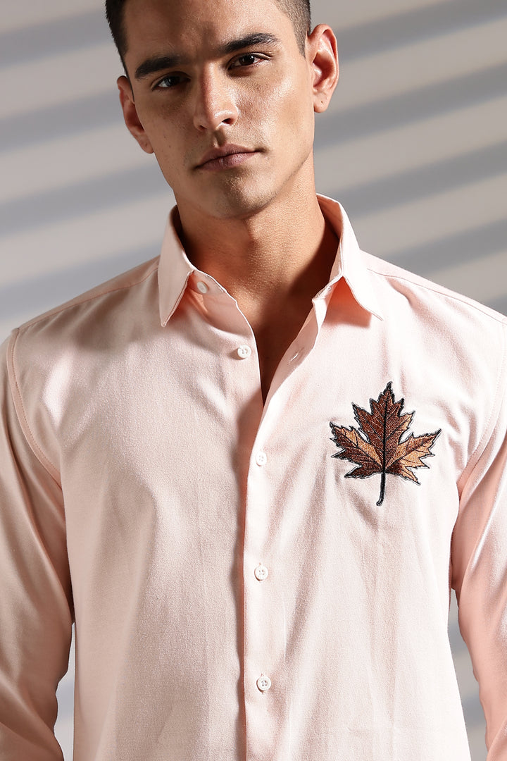 Maple Embroidery Shirt