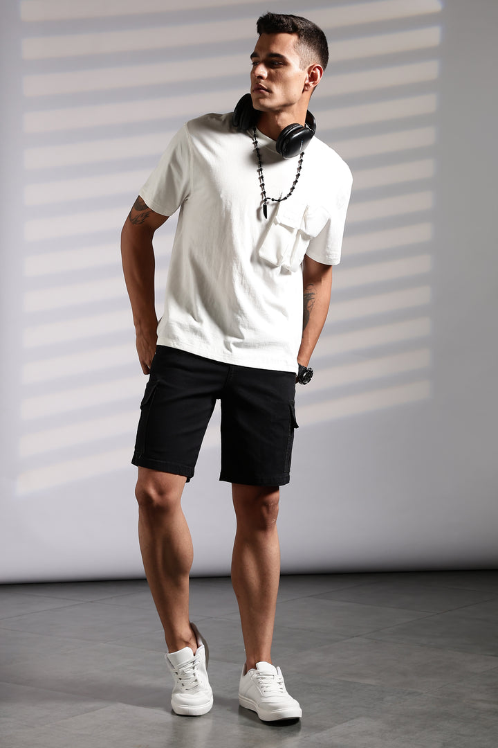 Regular Fit: Twin Pockets Cargo Shorts