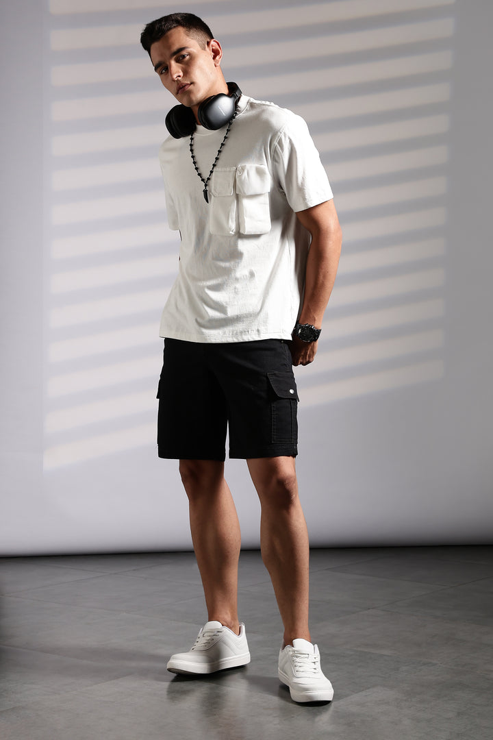 Regular Fit: Twin Pockets Cargo Shorts