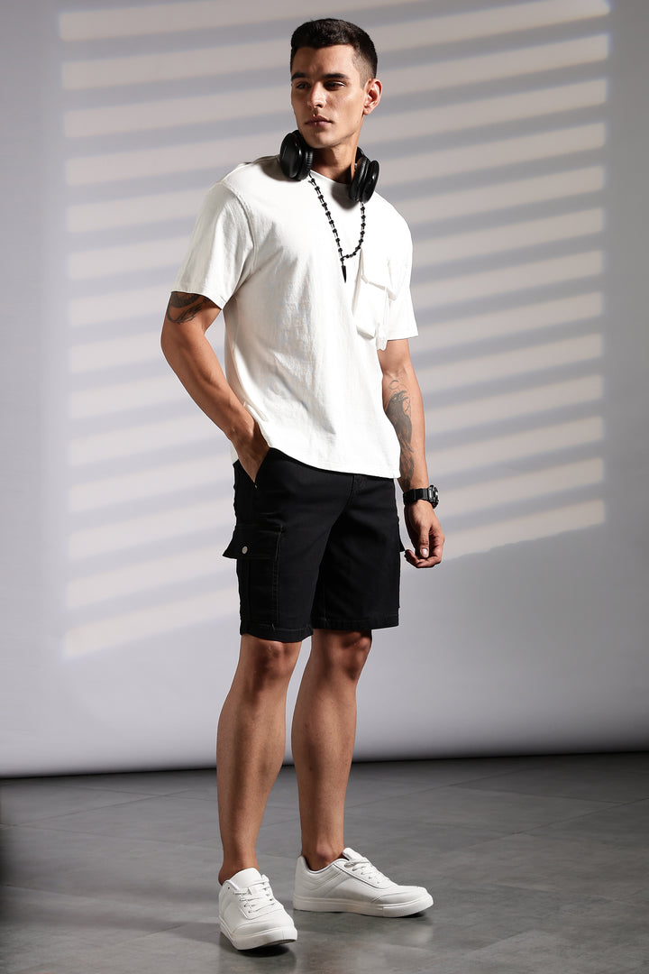 Regular Fit: Twin Pockets Cargo Shorts