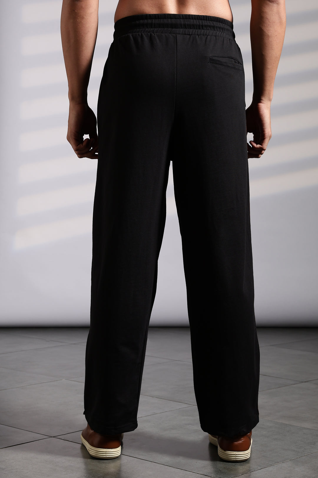 Brown Striped Joggers