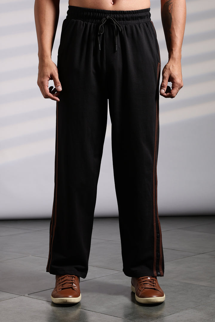 Brown Striped Joggers