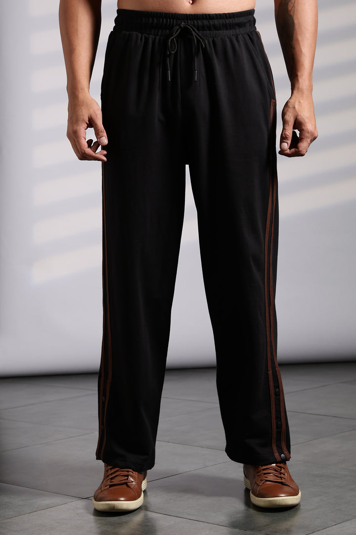 Brown Striped Joggers