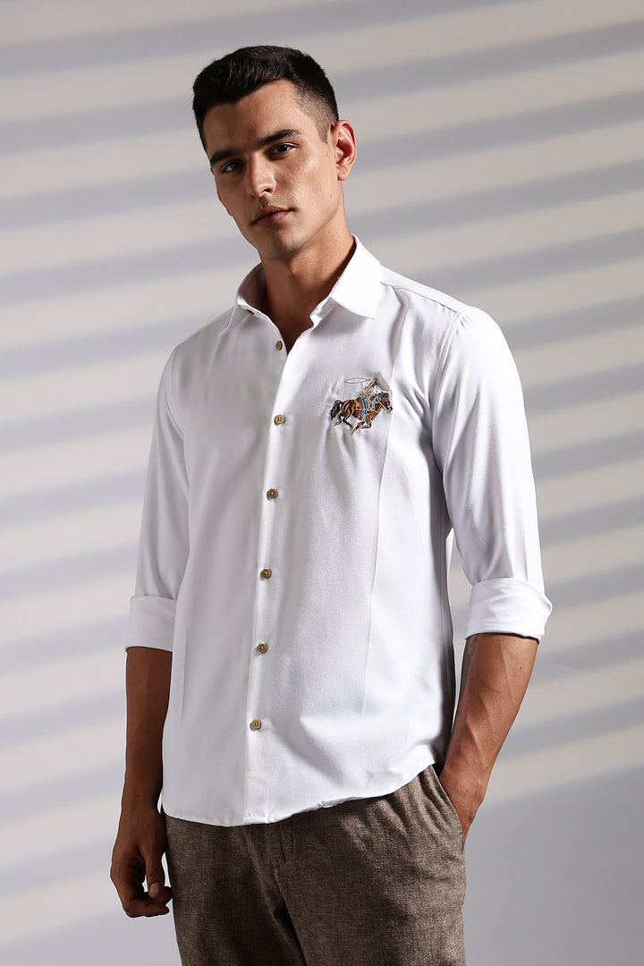 Cowboy Embroidery Shirt