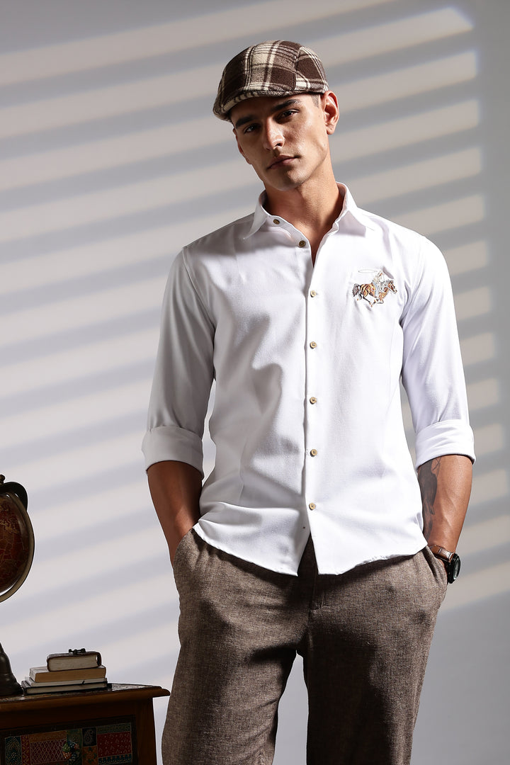 Cowboy Embroidery Shirt