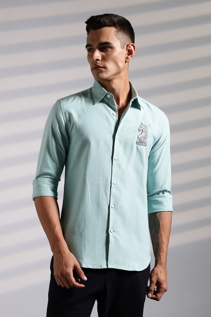 Chess Embroidery Shirt