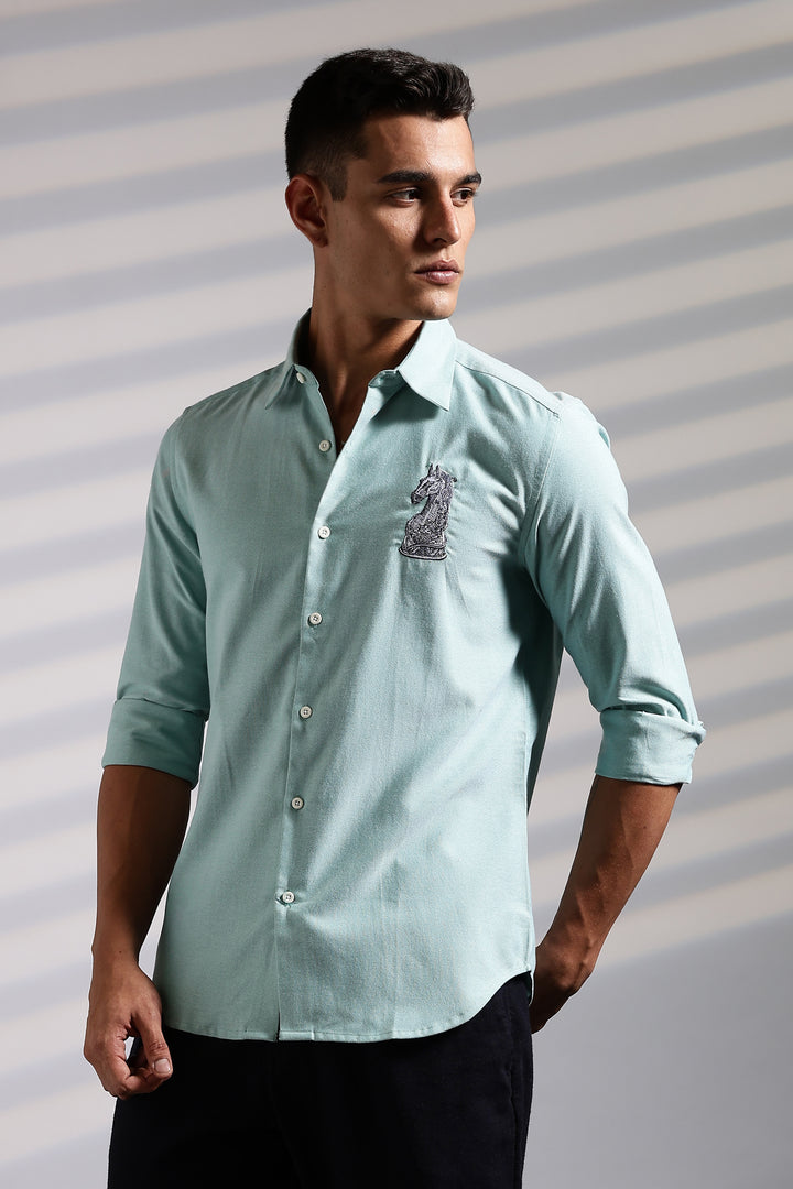 Chess Embroidery Shirt