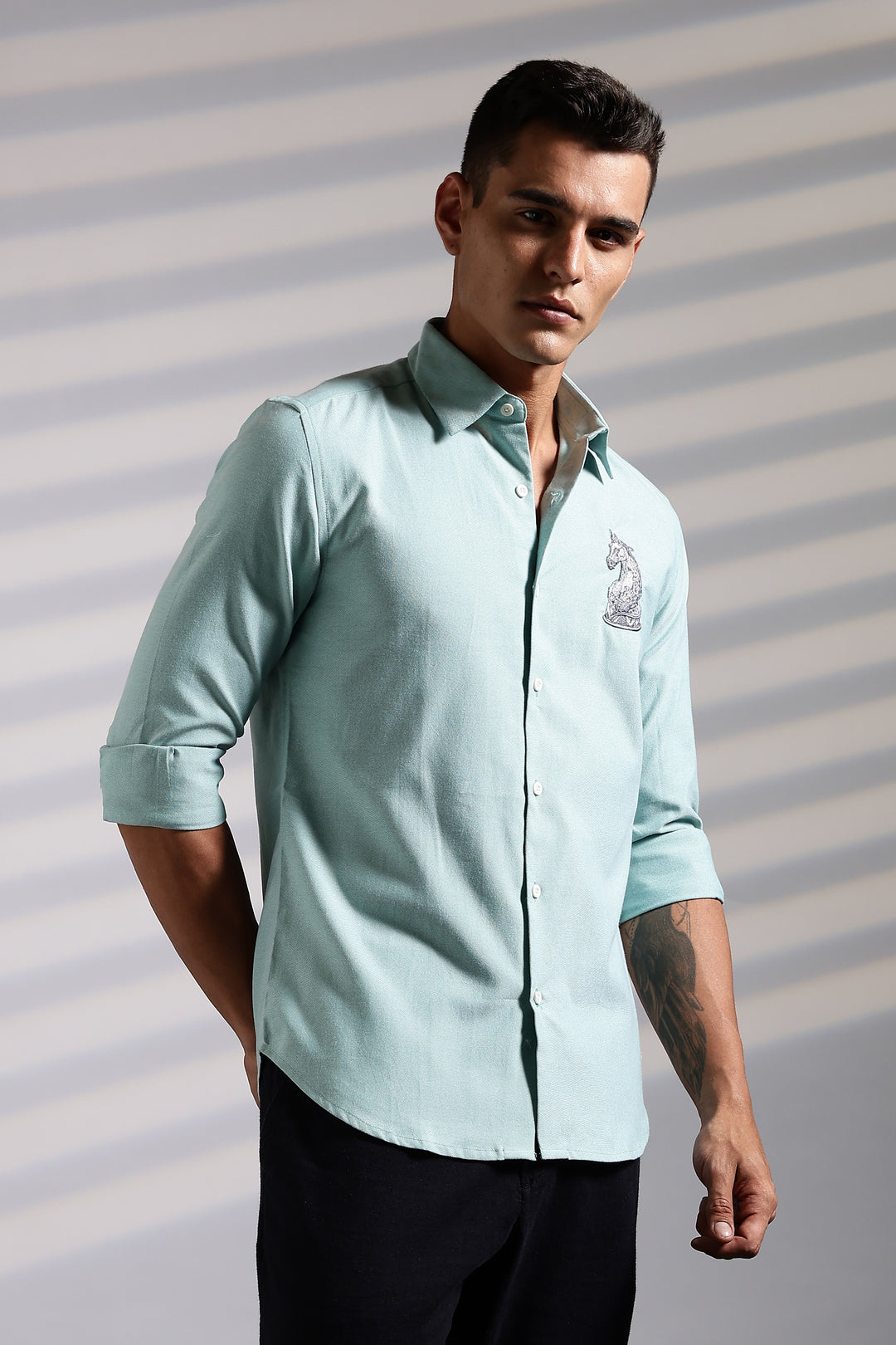 Chess Embroidery Shirt
