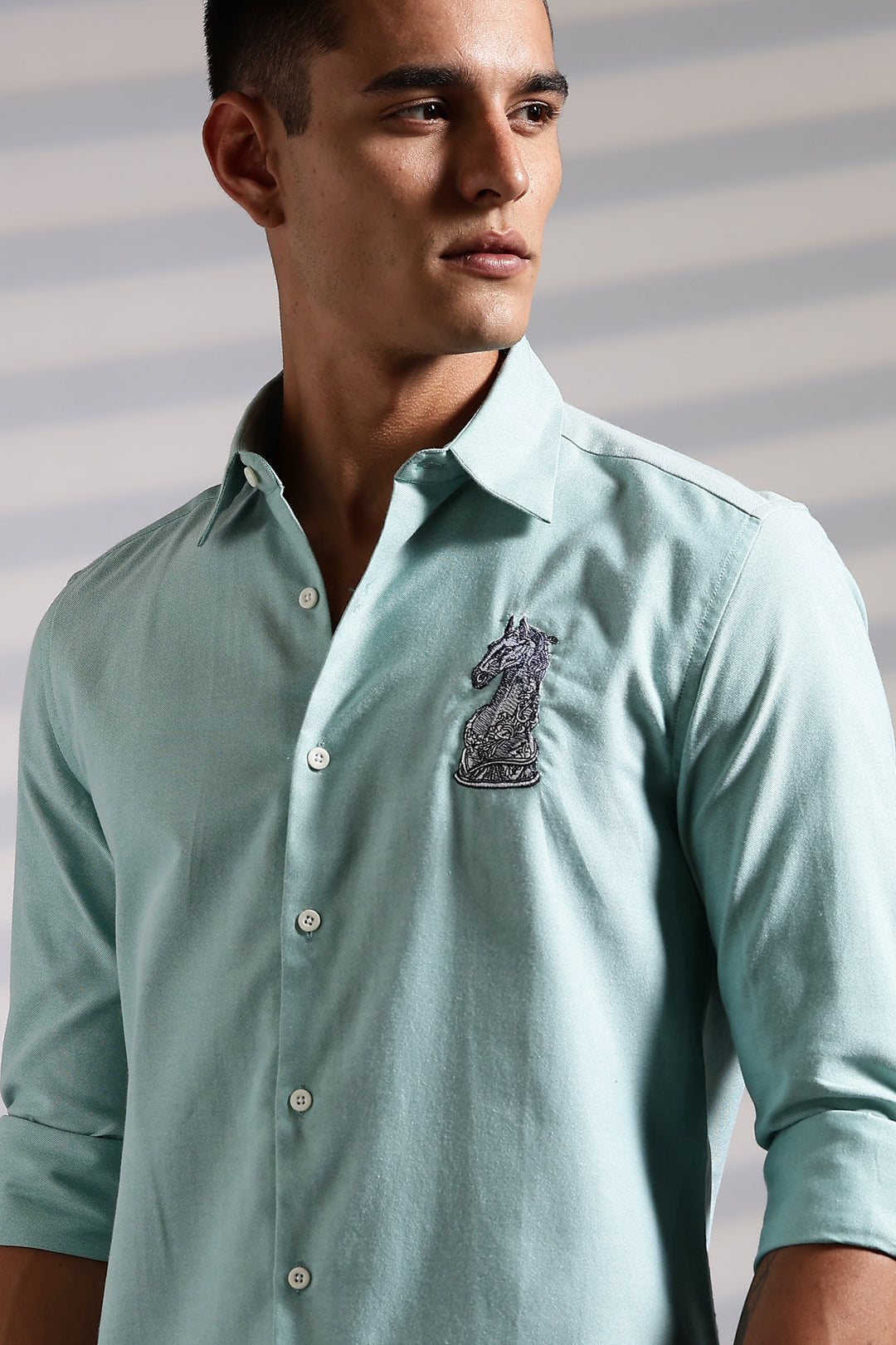 Chess Embroidery Shirt