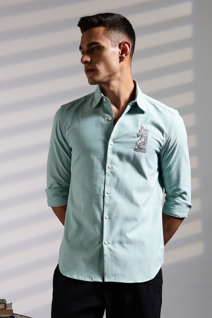 Chess Embroidery Shirt