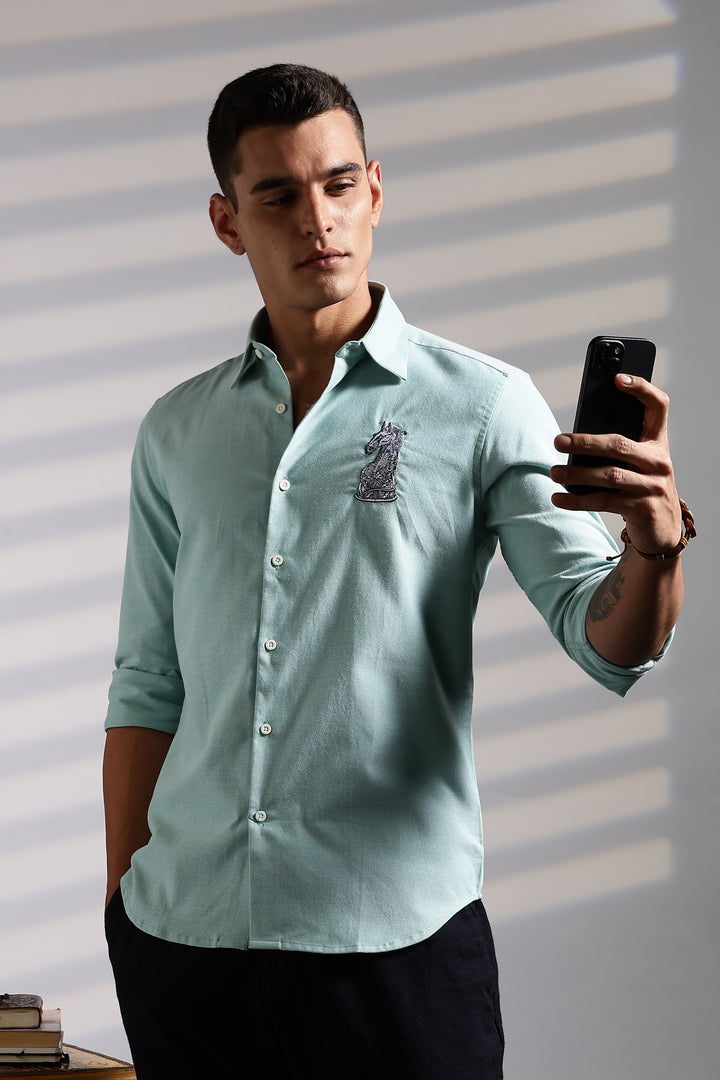 Chess Embroidery Shirt