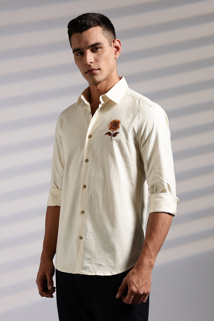 SUNFLOWER EMBROIDERY SHIRT