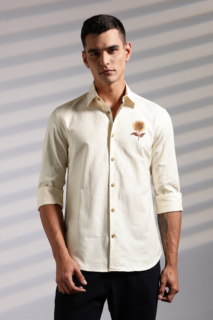 SUNFLOWER EMBROIDERY SHIRT