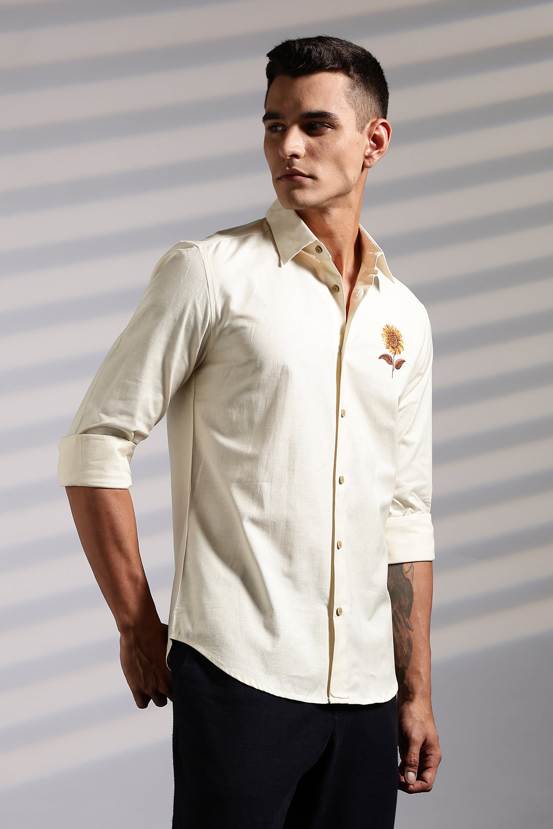 SUNFLOWER EMBROIDERY SHIRT