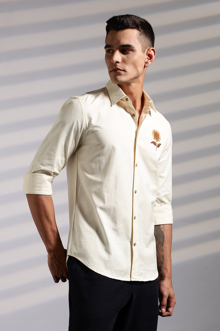 SUNFLOWER EMBROIDERY SHIRT