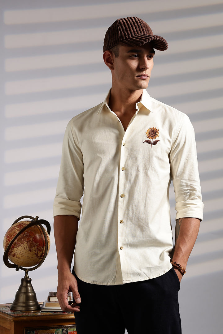 SUNFLOWER EMBROIDERY SHIRT
