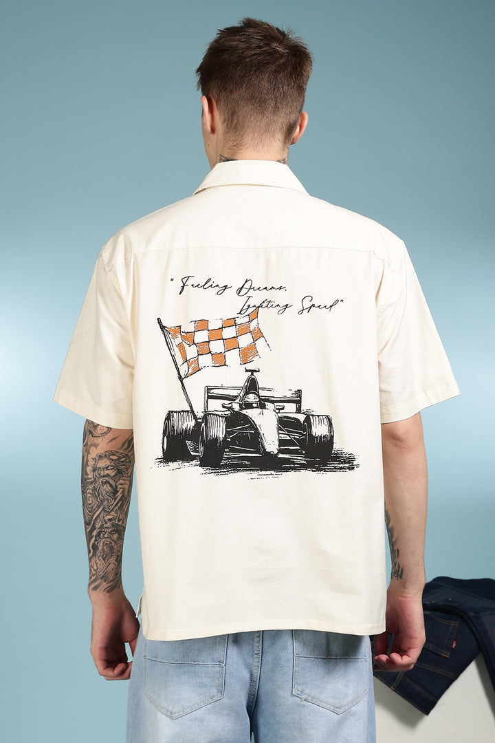 Finishing Line: Linen Cream Cuban Shirt