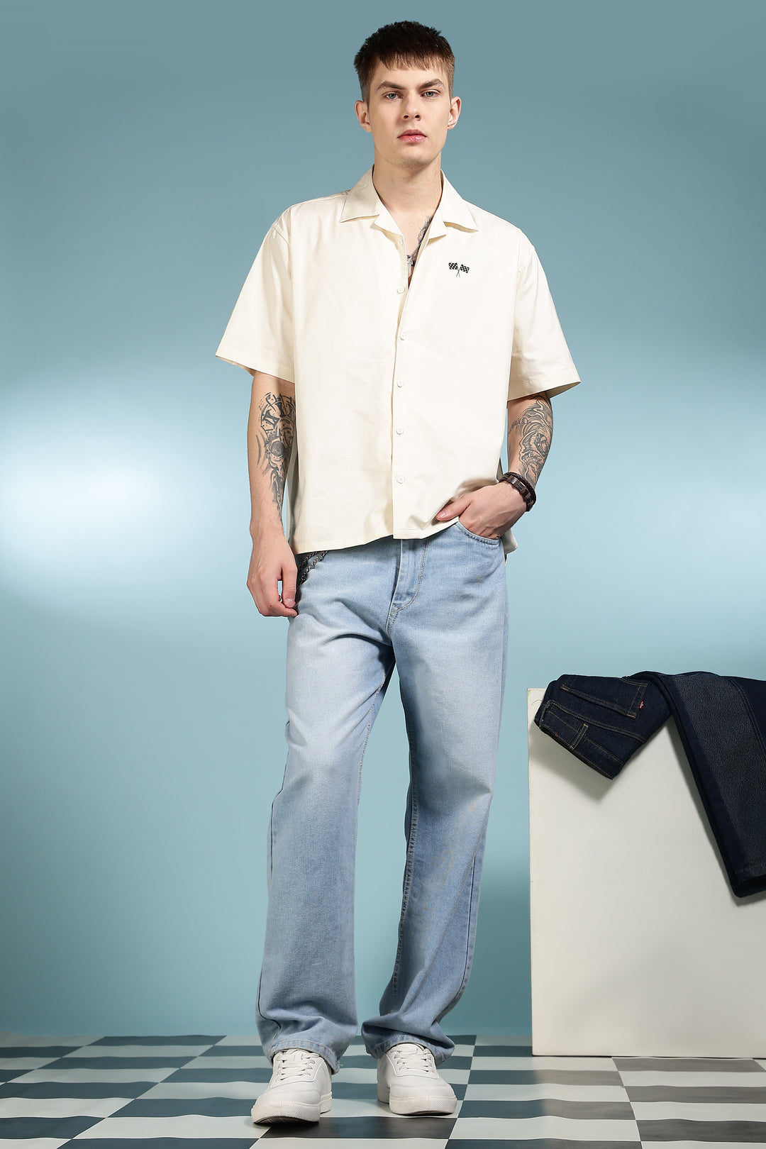 Finishing Line: Linen Cream Cuban Shirt