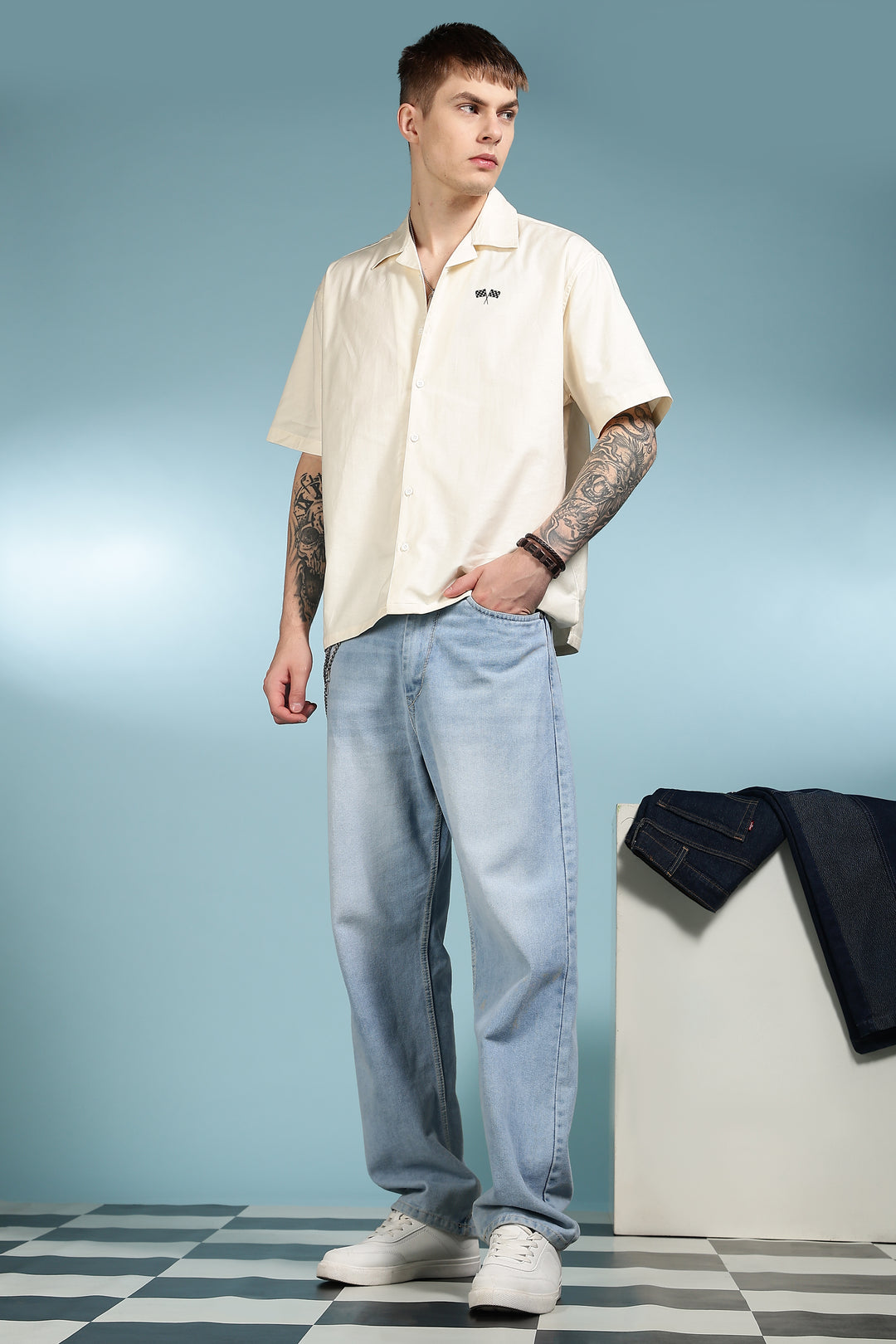 Finishing Line: Linen Cream Cuban Shirt